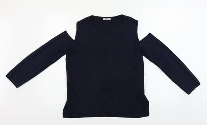 Tu Womens Blue   Pullover Jumper Size 10