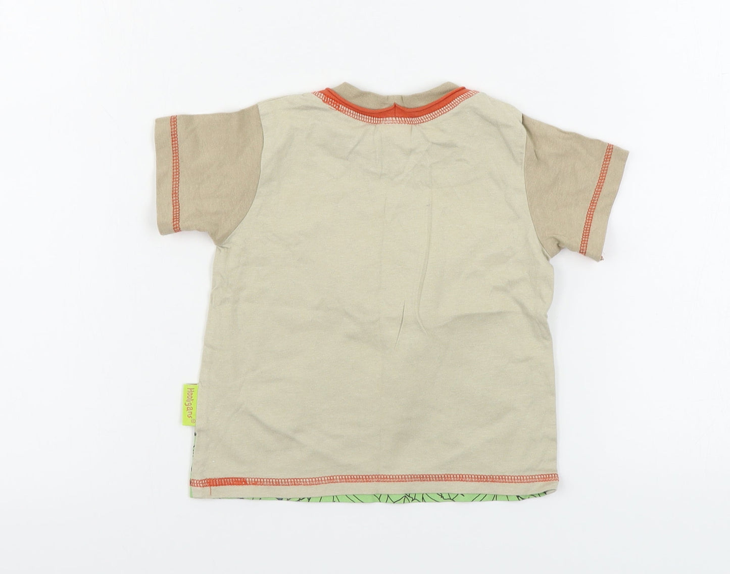 Hooligans  Boys Beige   Basic T-Shirt Size 2 Years
