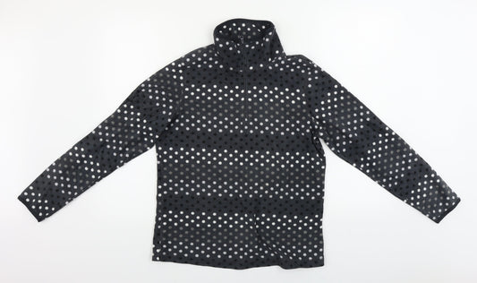 Old Navy Womens Grey Polka Dot  Henley Jumper Size M