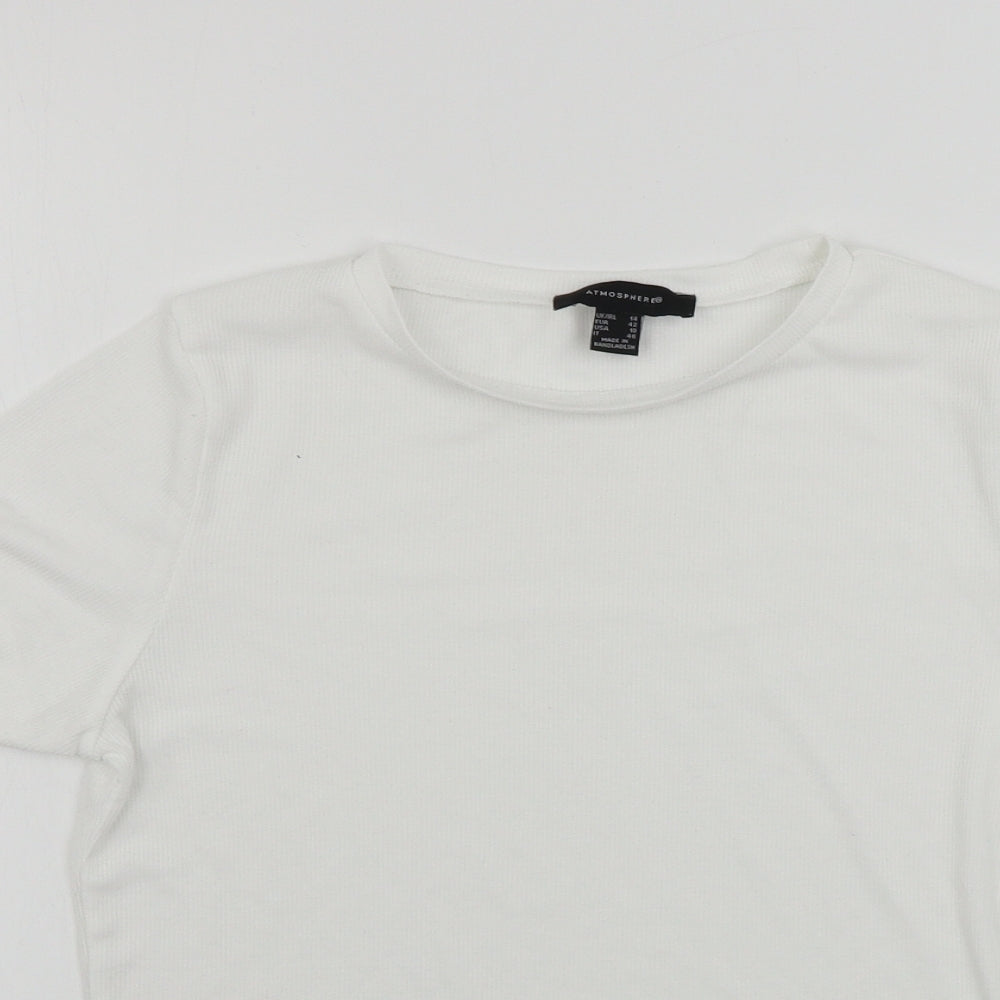 Atmosphere  Womens White   Basic T-Shirt Size 14