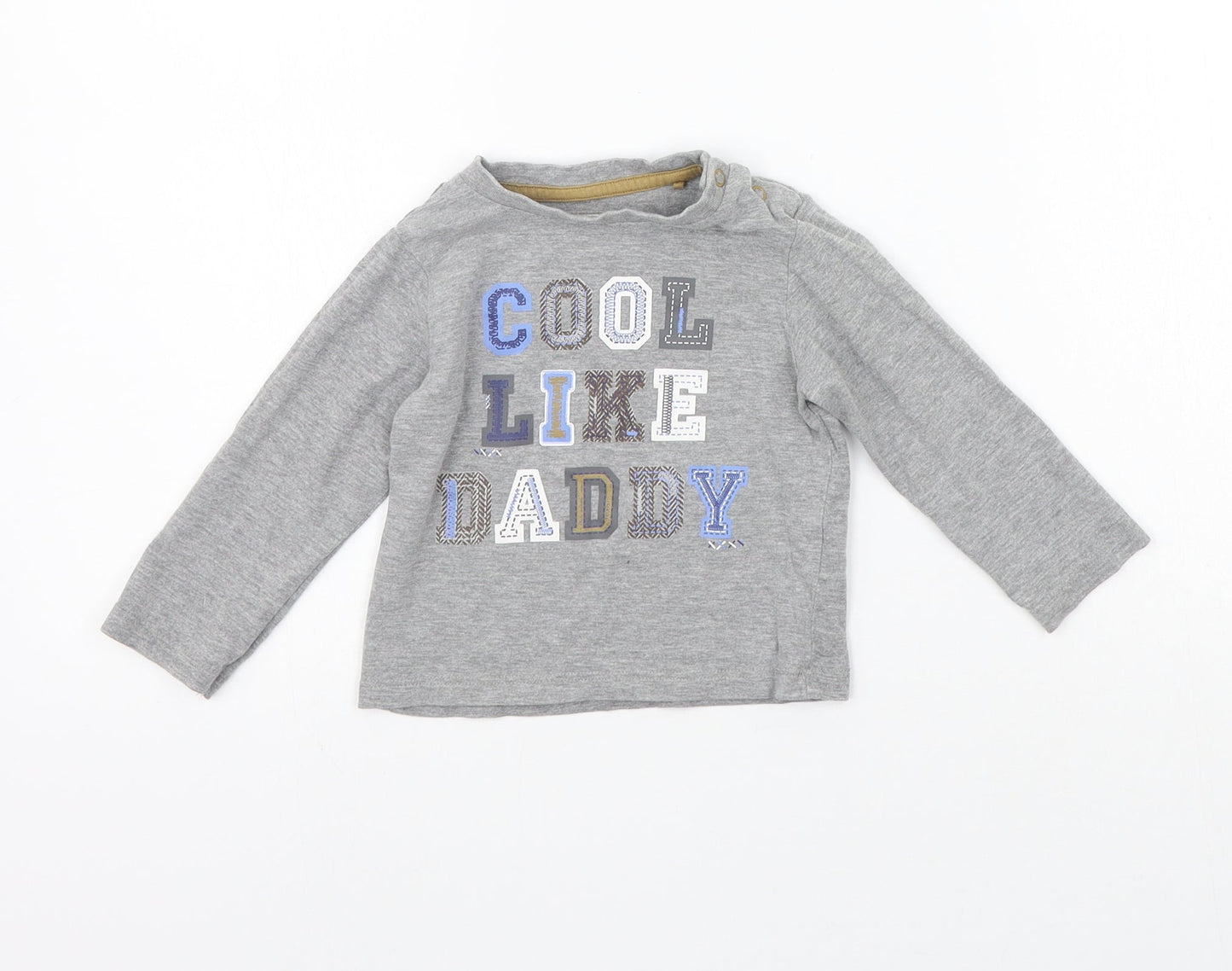 TU Girls Grey   Basic T-Shirt Size 6-9 Months