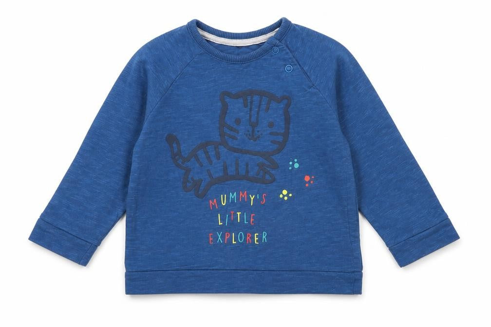 George Girls Blue   Basic T-Shirt Size 6-9 Months