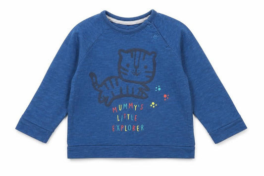 George Girls Blue   Basic T-Shirt Size 6-9 Months