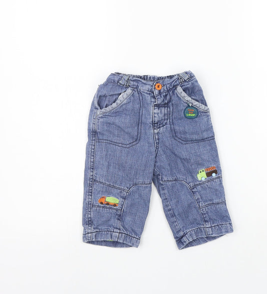 TU Girls Blue   Jogger Jeans Size 6-9 Months