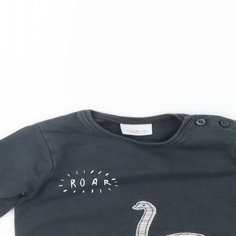NEXT Girls Grey   Basic T-Shirt Size 6-9 Months
