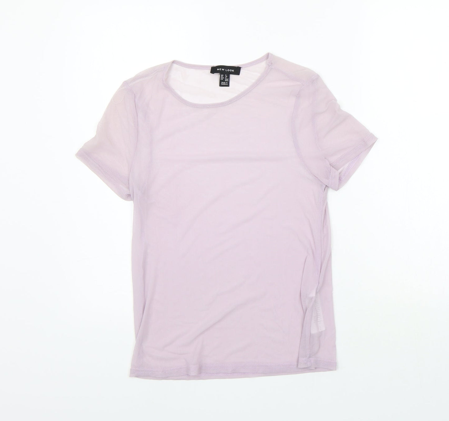 New Look Womens Purple   Basic T-Shirt Size 8