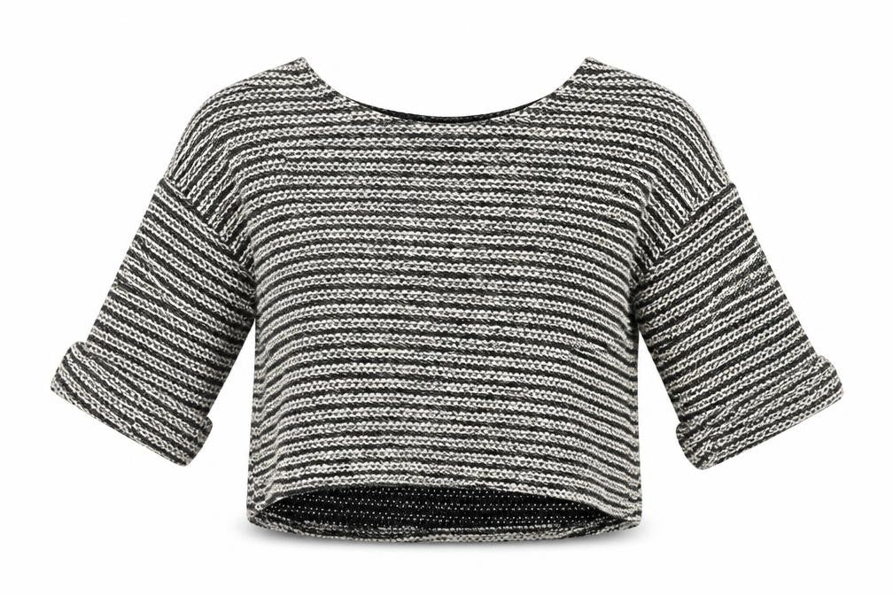 Atmosphere Womens Grey Geometric  Pullover Jumper Size M