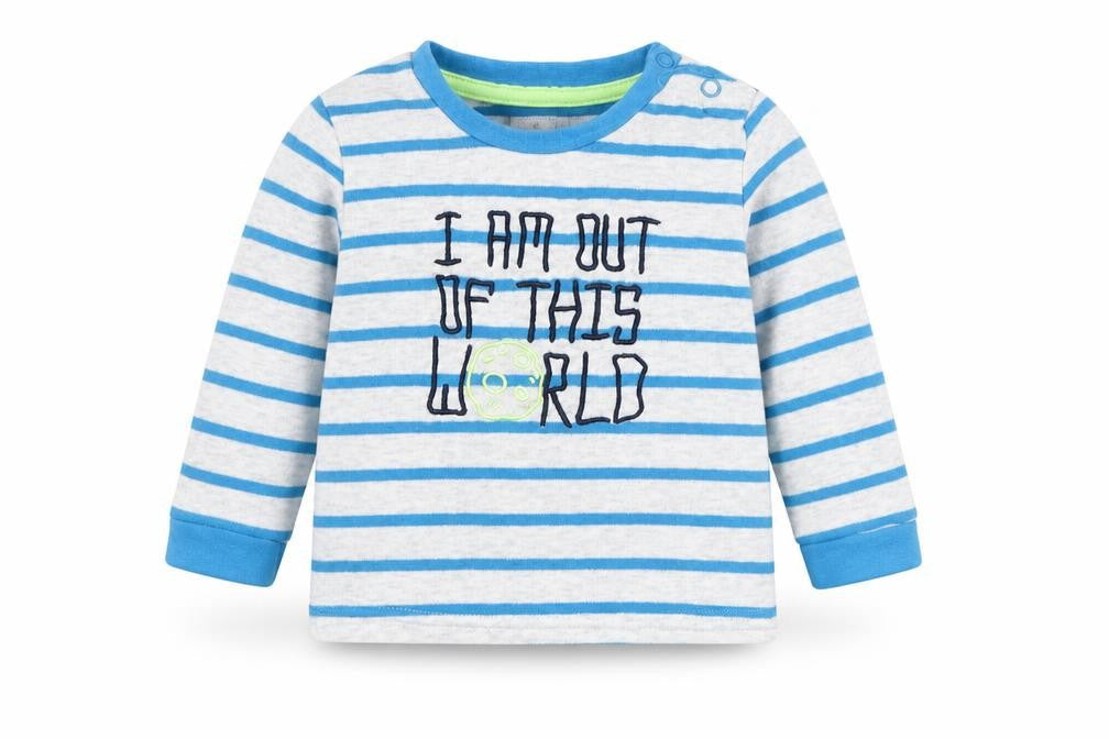 Primark Boys Blue Striped  Pullover Jumper Size 6-9 Months