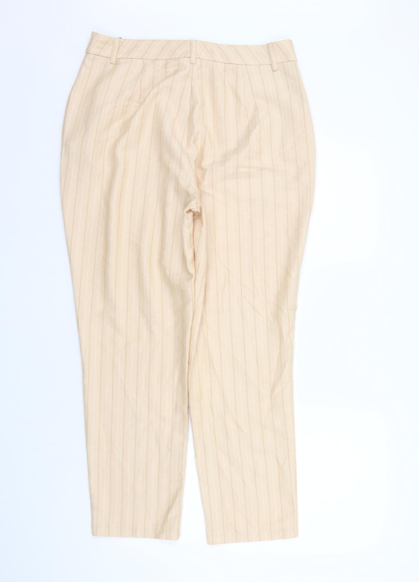 Missguided Womens Beige   Trousers  Size 12 L28 in