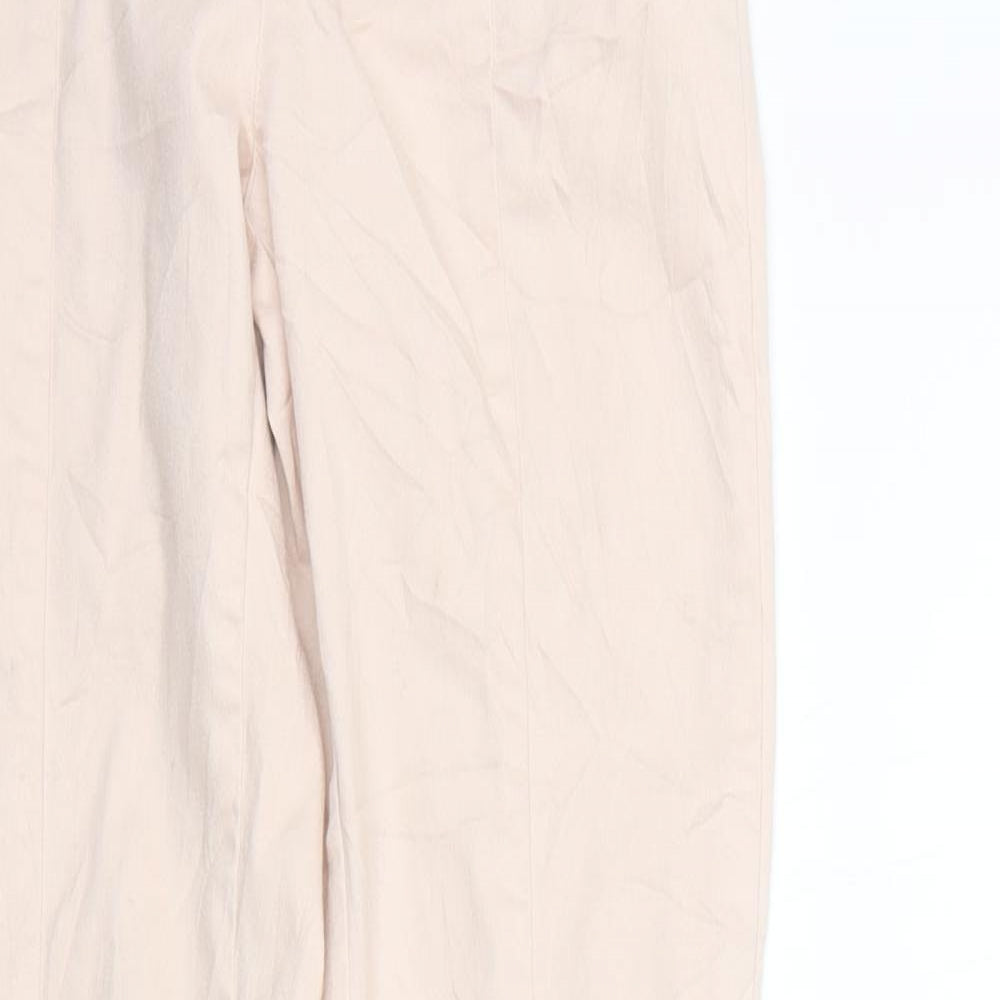 H&M Womens Beige   Trousers  Size 8 L27 in