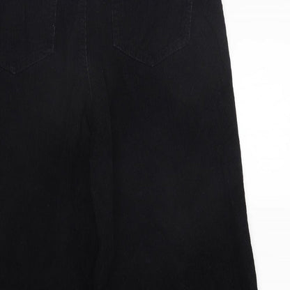 Brand and care label for Denim & Co. women’s black trousers, size UK 12, 23-inch leg