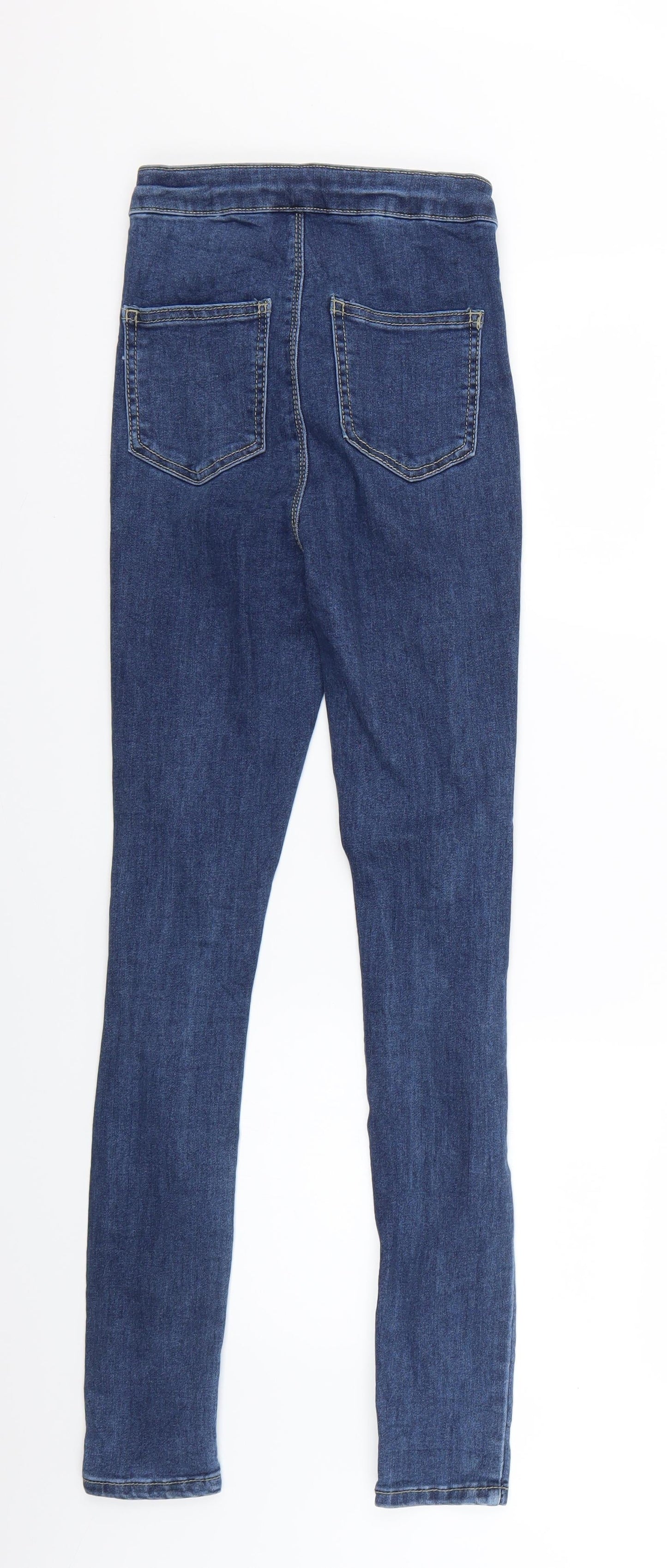 PRETTYLITTLETHING Womens Blue  Denim Skinny Jeans Size 6 L26 in