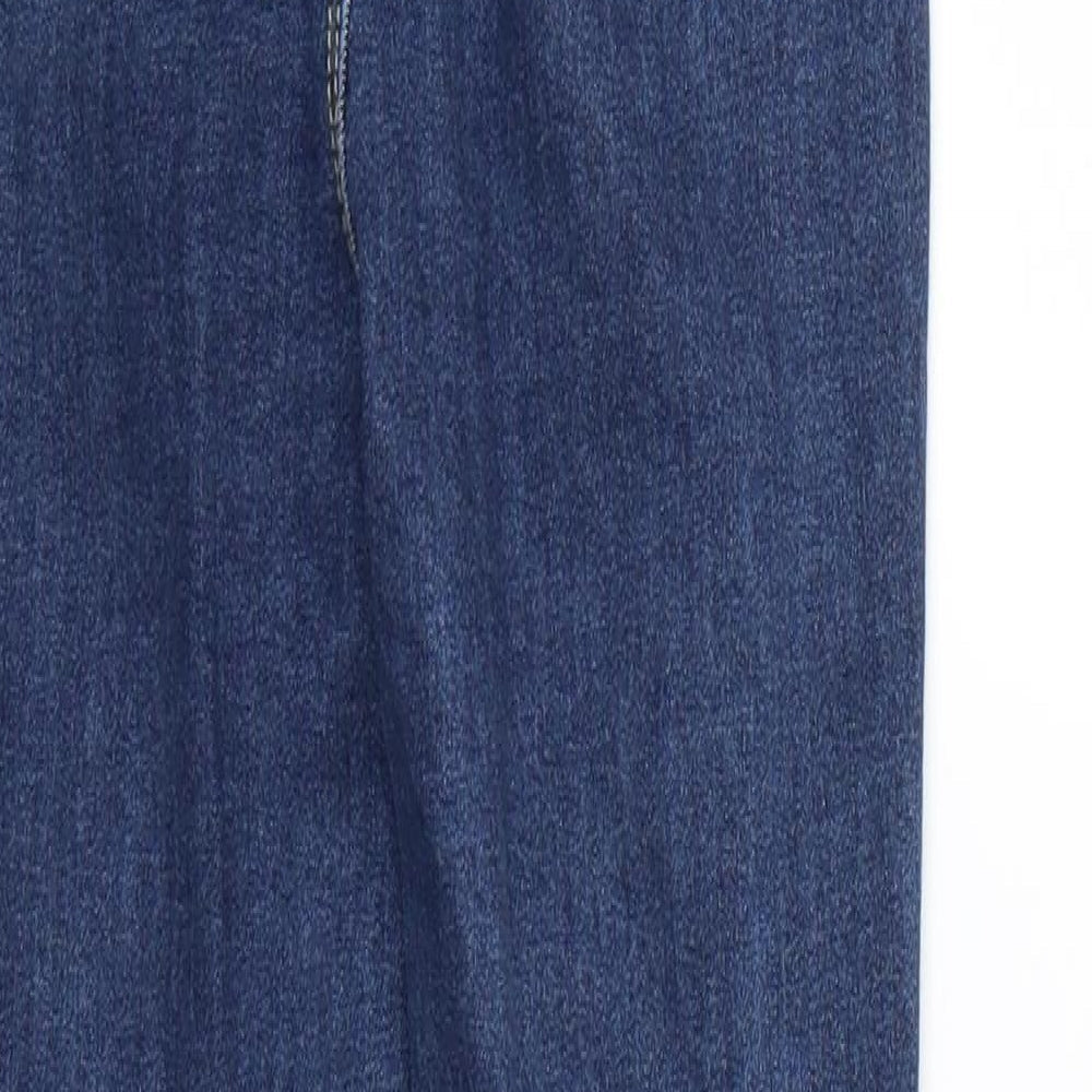 PRETTYLITTLETHING Womens Blue  Denim Skinny Jeans Size 6 L26 in