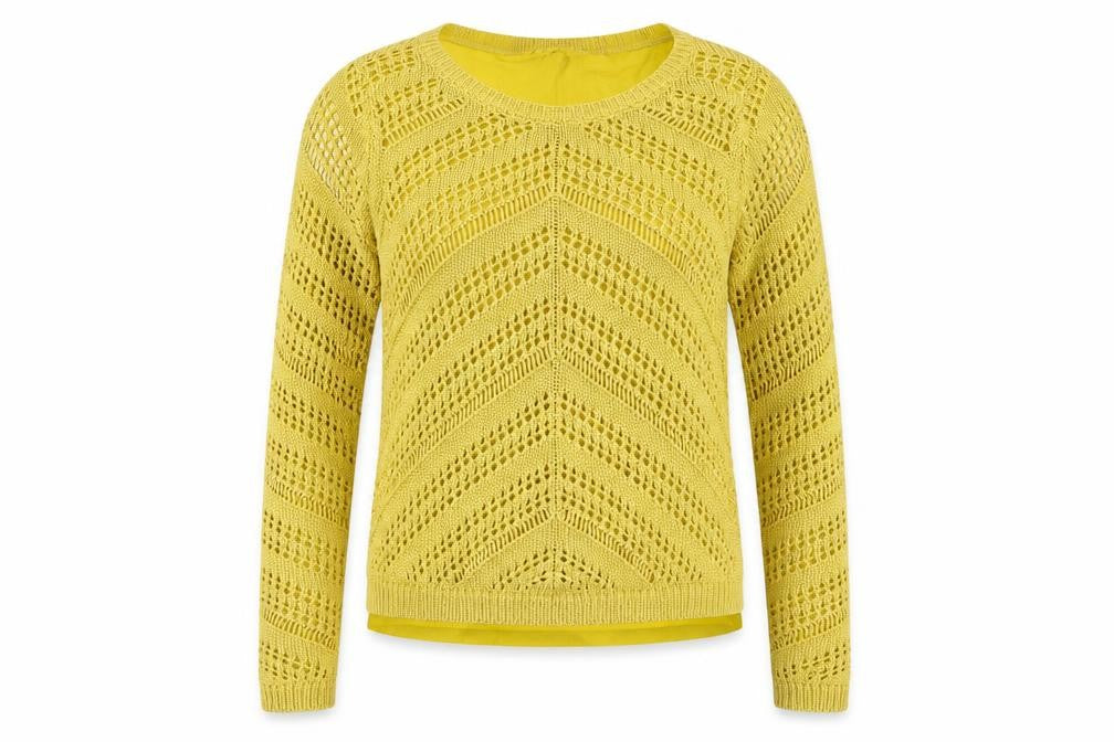 NEXT Womens Yellow  Knit Pullover Jumper Size 6