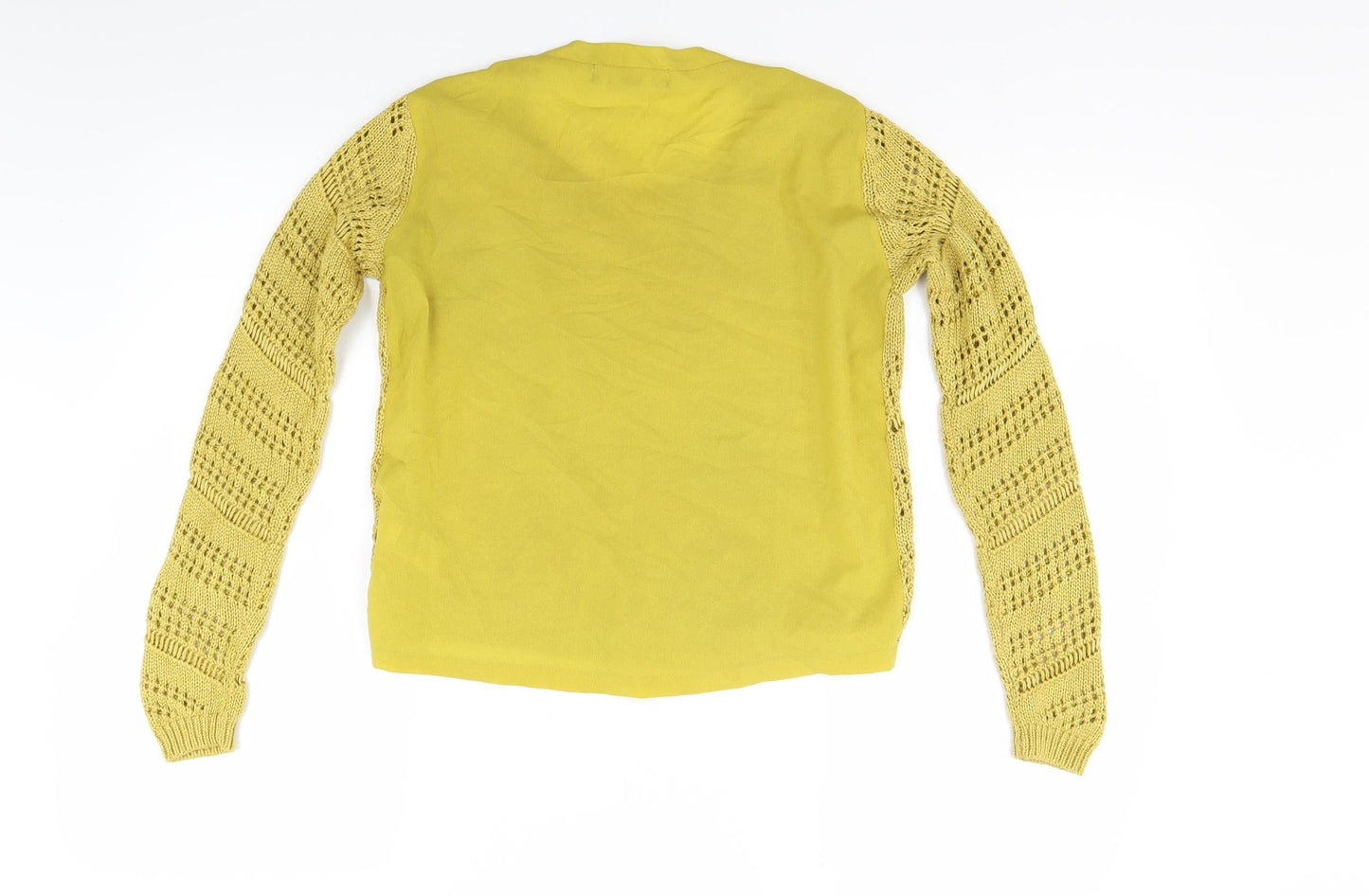 NEXT Womens Yellow  Knit Pullover Jumper Size 6