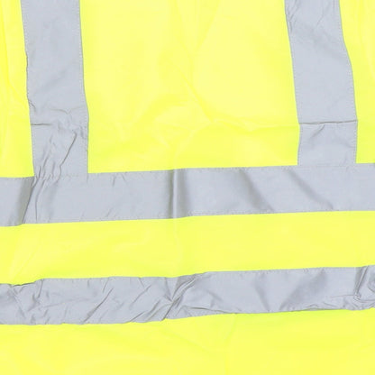 Brand and care label for Viz Life boys’ yellow jacket, size 4-5, years - high viz