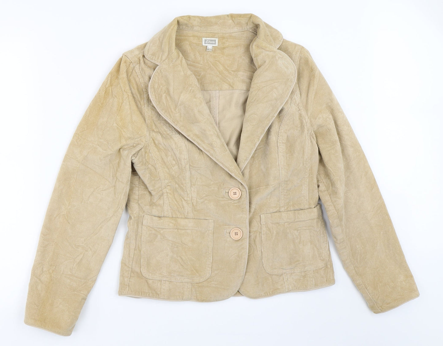Etam Womens Beige  Corduroy Jacket  Size 10