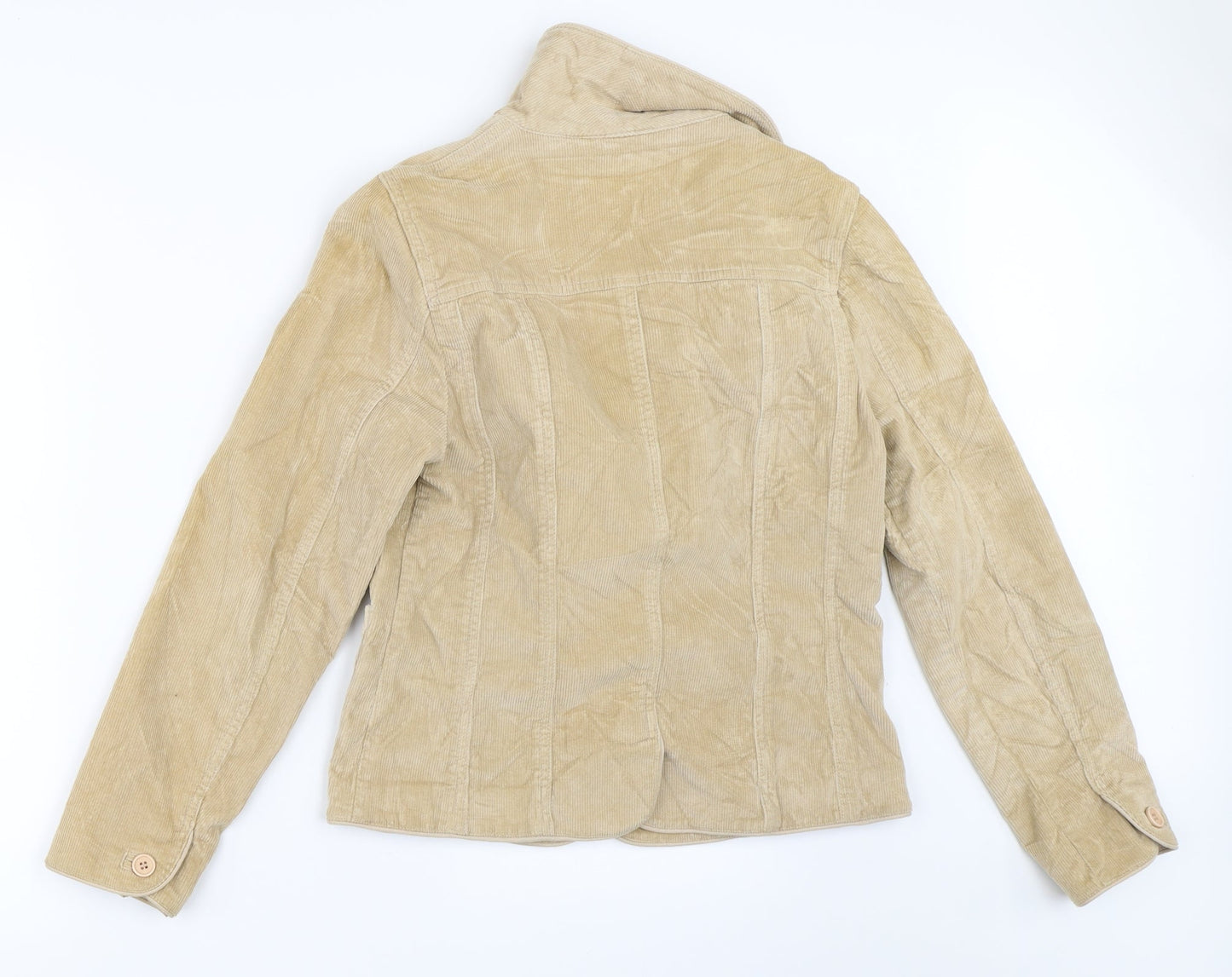 Etam Womens Beige  Corduroy Jacket  Size 10