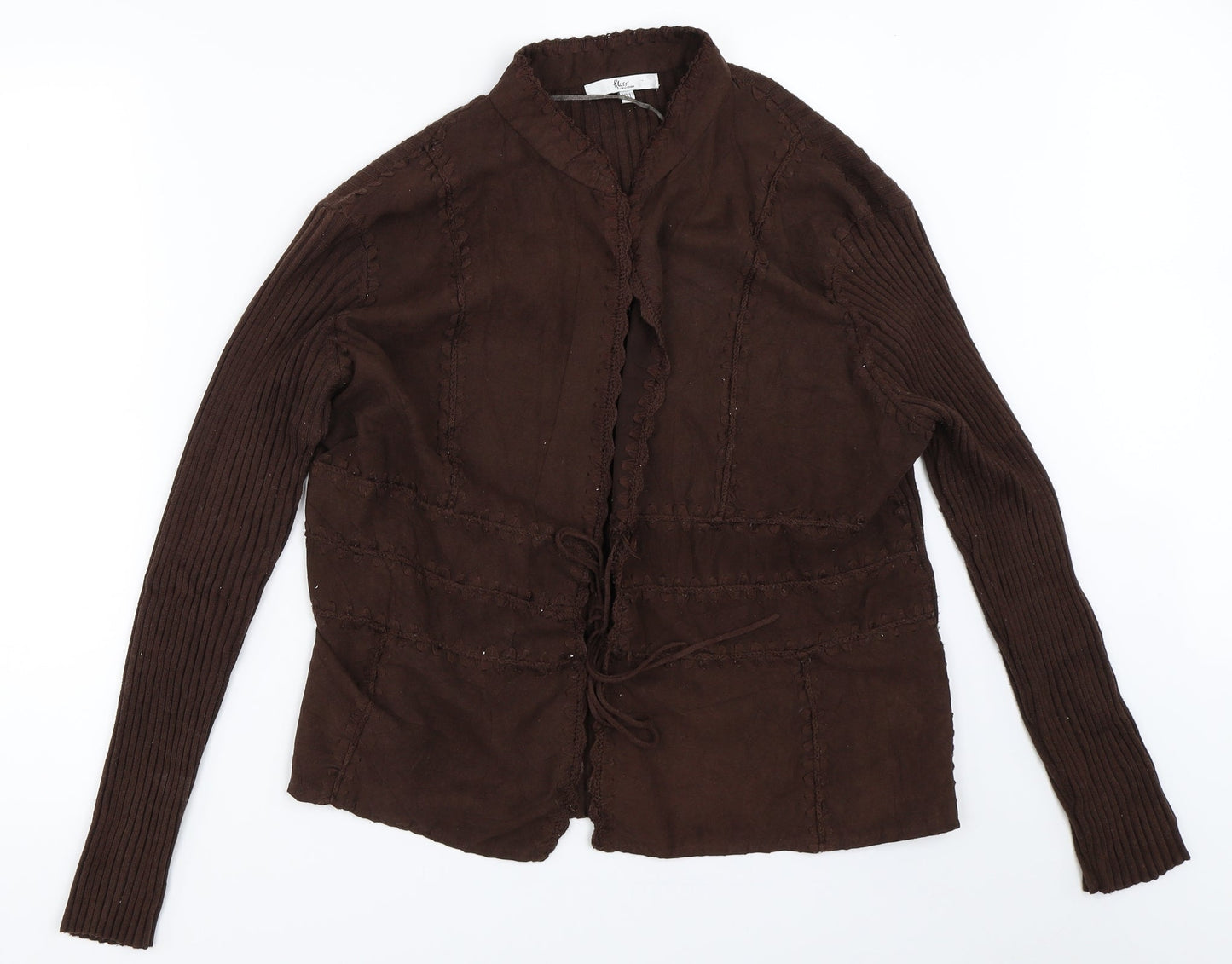 Klass Womens Brown   Cardigan Jumper Size 2XL