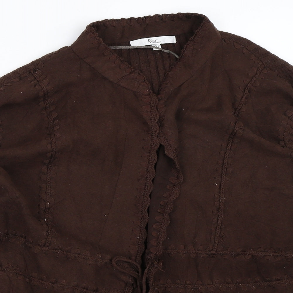 Klass Womens Brown   Cardigan Jumper Size 2XL