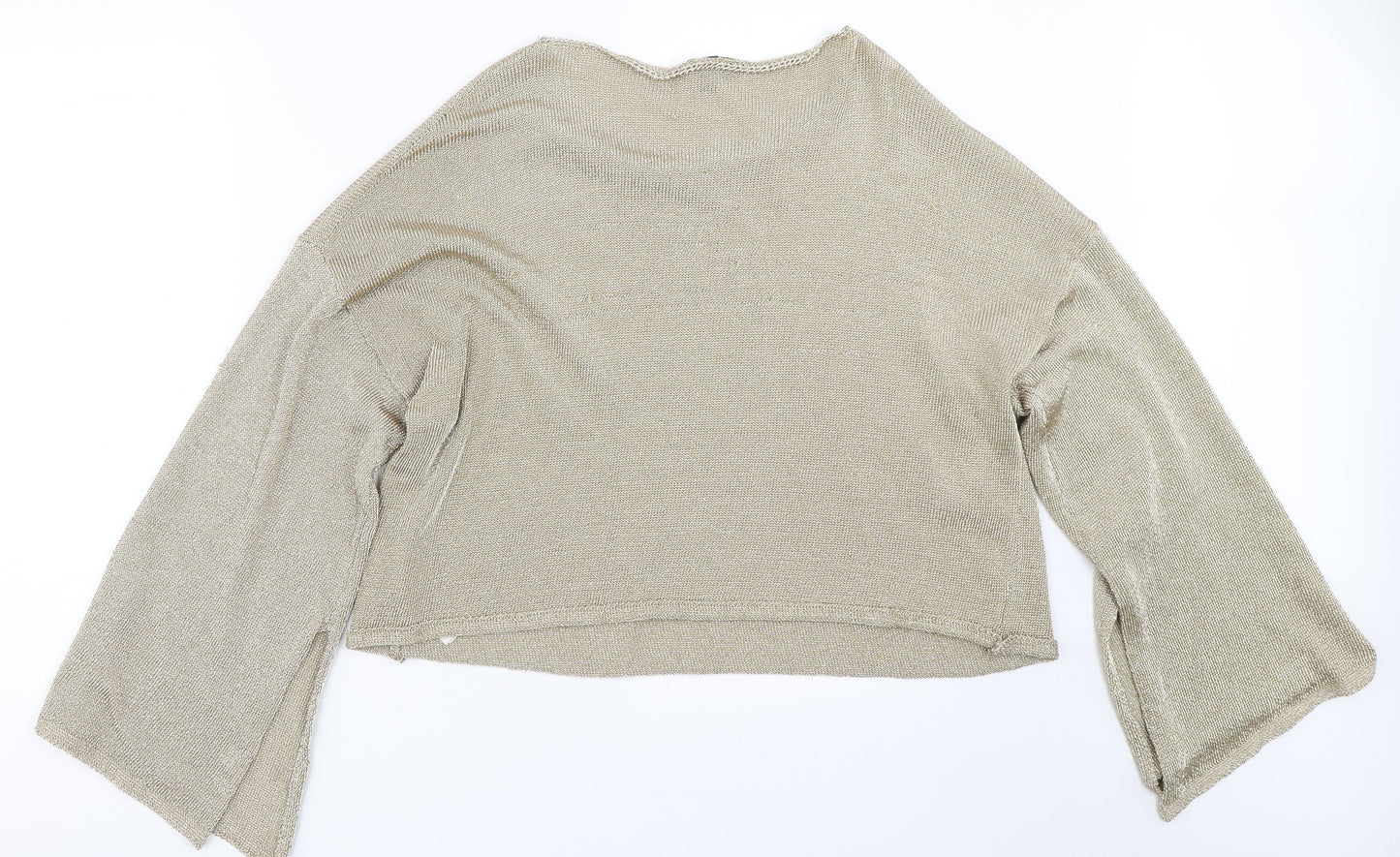Topshop Womens Gold   Pullover Jumper Size 14