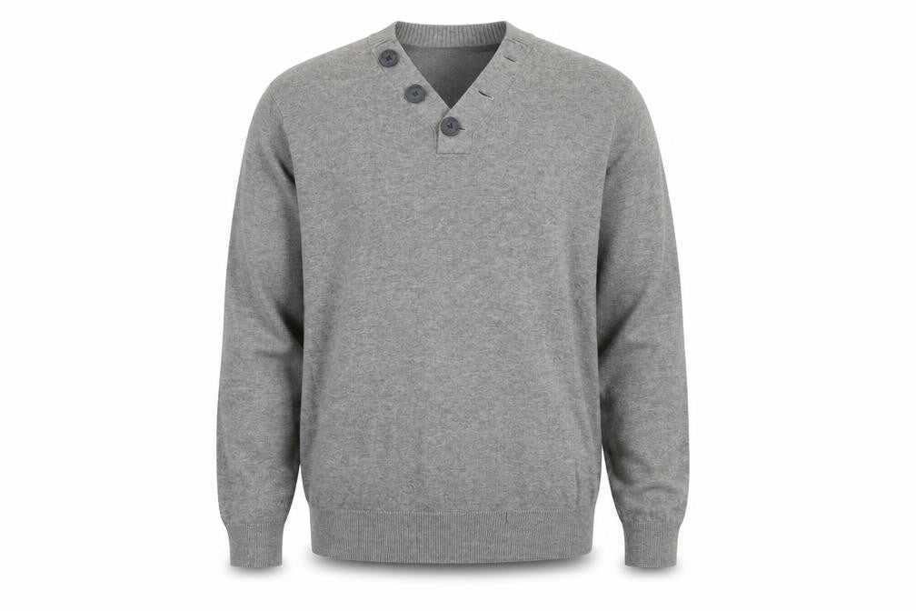 Petroleum Mens Grey   Pullover Jumper Size M