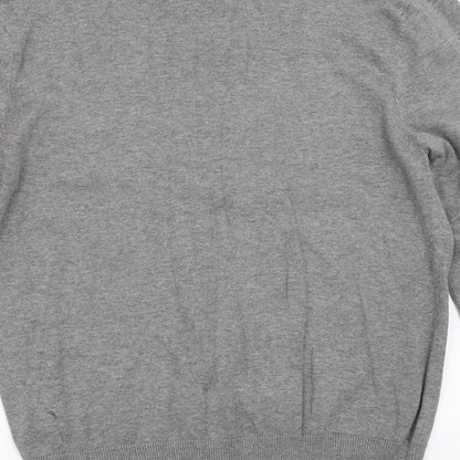 Petroleum Mens Grey   Pullover Jumper Size M