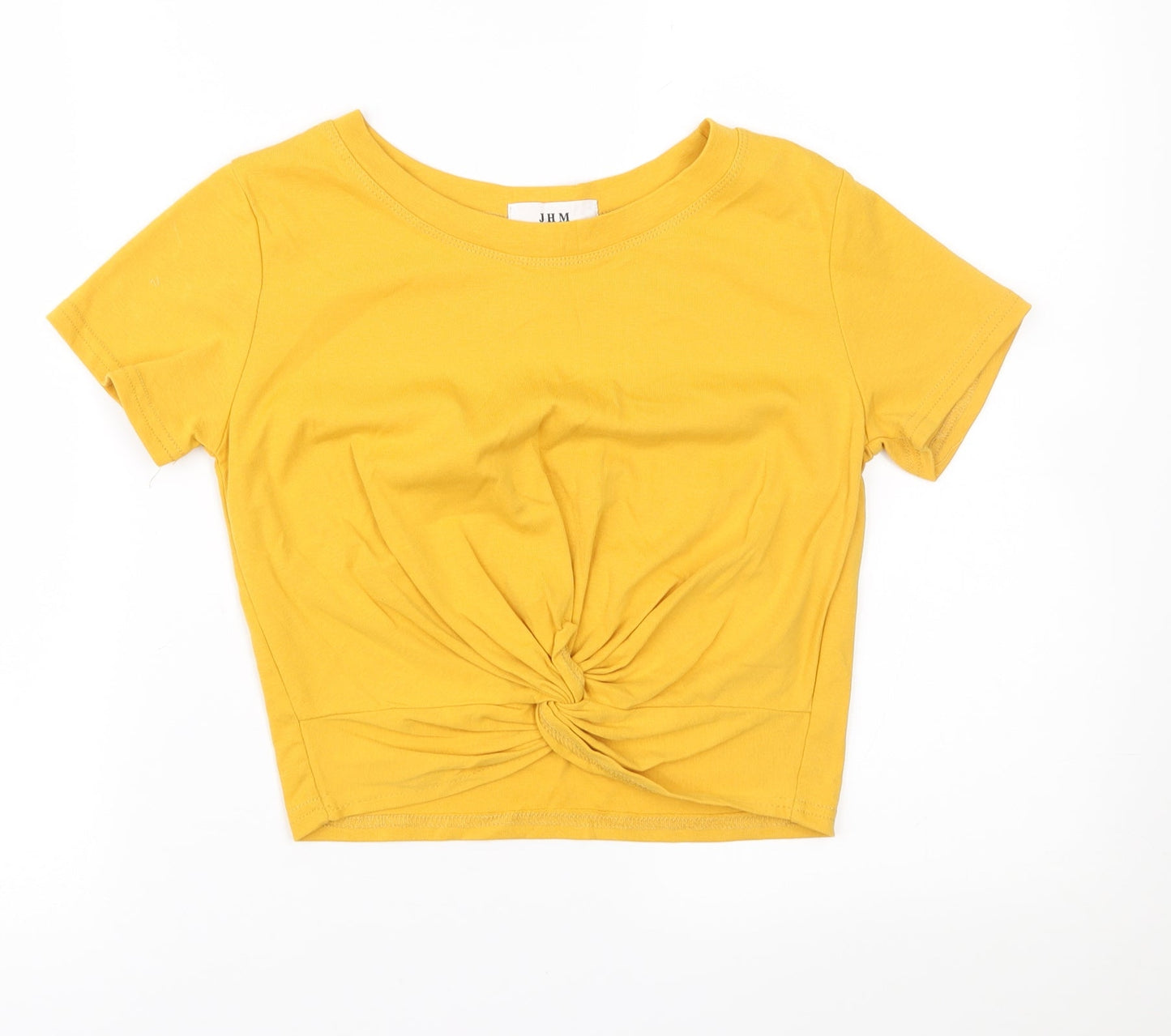 JHM Womens Yellow   Basic T-Shirt Size 6