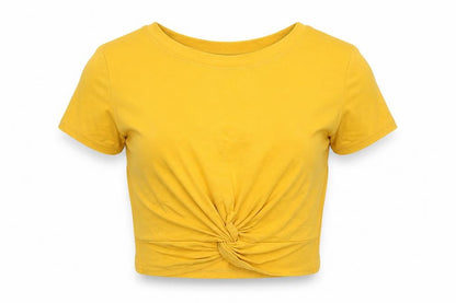 JHM Womens Yellow   Basic T-Shirt Size 6