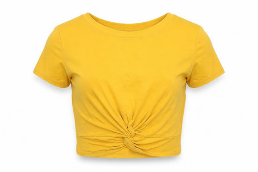 JHM Womens Yellow   Basic T-Shirt Size 6