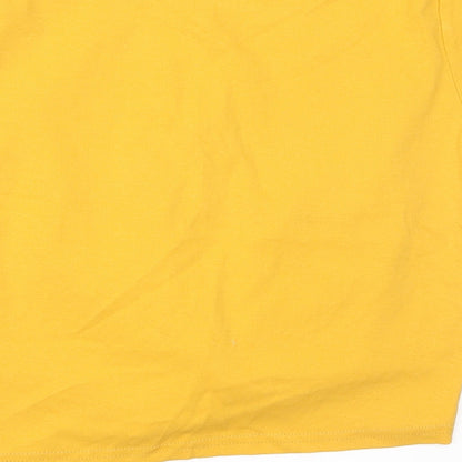 JHM Womens Yellow   Basic T-Shirt Size 6