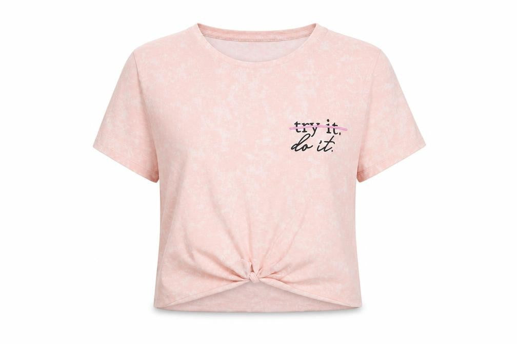 Primark Womens Pink   Cropped Polo Size S