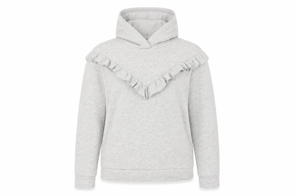 Papaya Womens Grey   Pullover Hoodie Size M