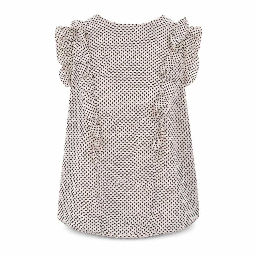 Dorothy Perkins Womens Ivory Polka Dot  Basic Blouse Size 10