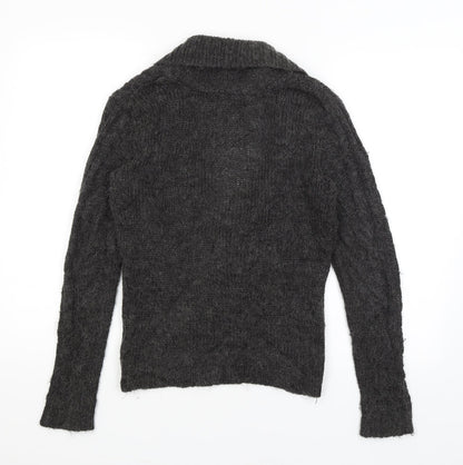 Divided Womens Grey   Cardigan Jumper Size 10