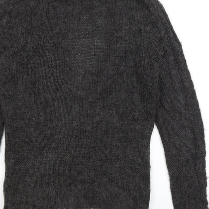 Divided Womens Grey   Cardigan Jumper Size 10