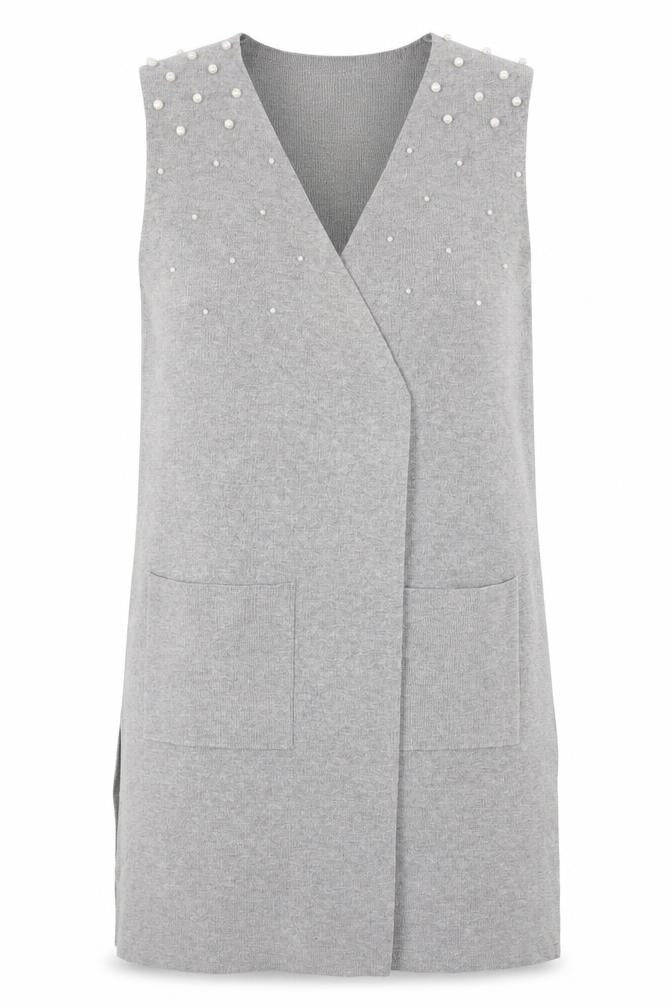 Astradivarius Womens Grey   Wrap Jumper Size M