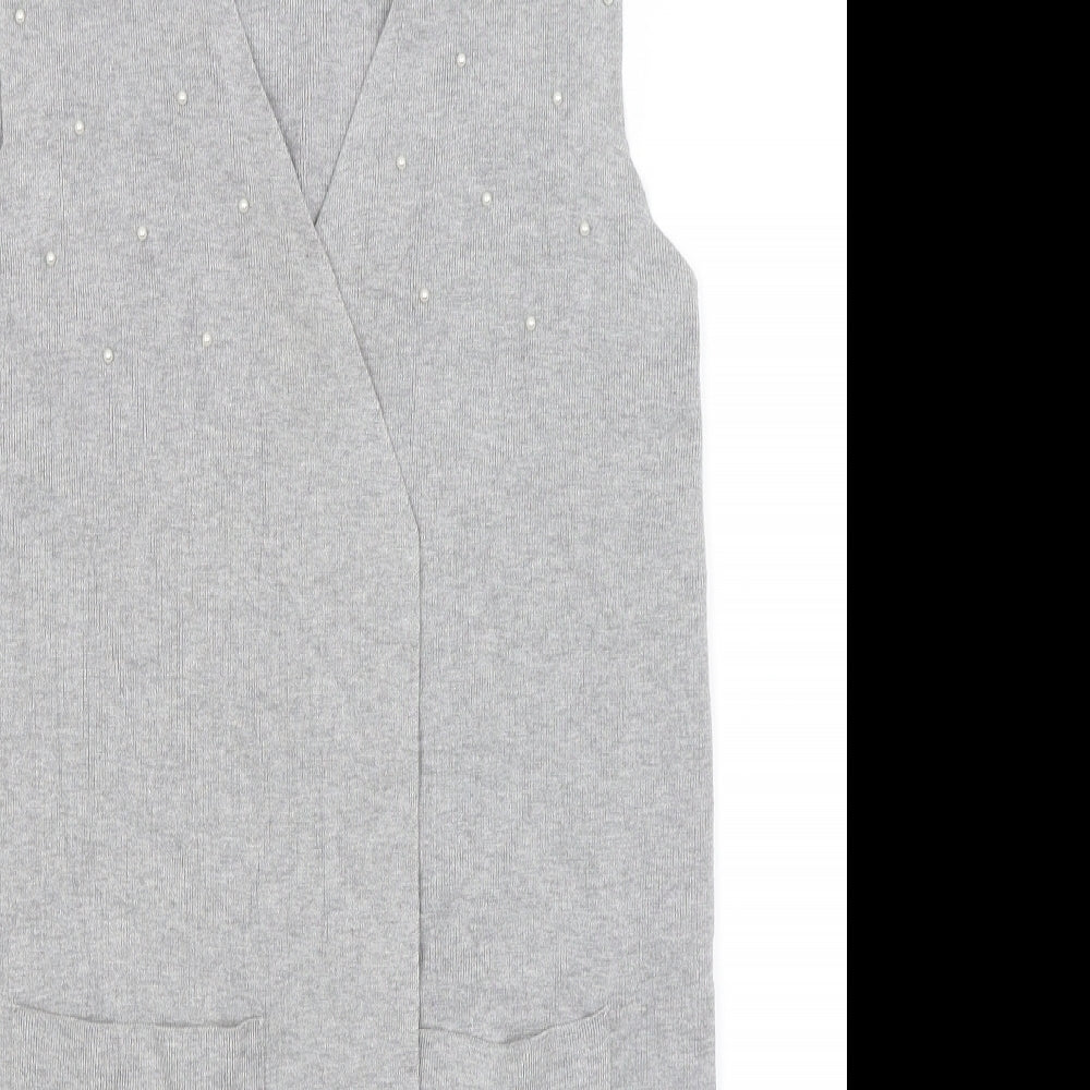 Astradivarius Womens Grey   Wrap Jumper Size M