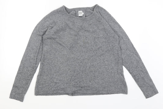 Saint Tropez Womens Grey   Pullover Jumper Size M