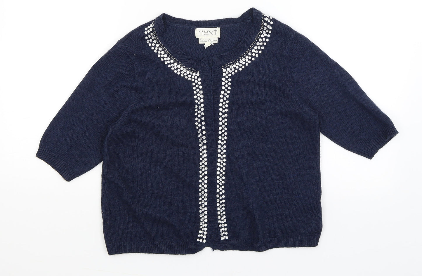 NEXT Womens Blue   Wrap Jumper Size 12