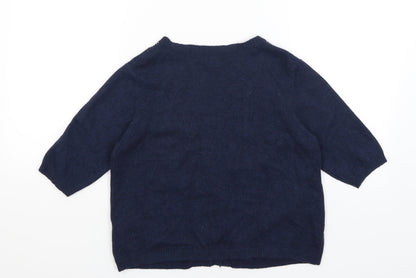 Next Womens Blue   Wrap Jumper Size 12