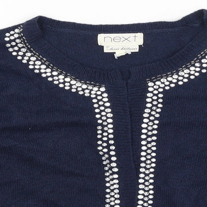Next Womens Blue   Wrap Jumper Size 12