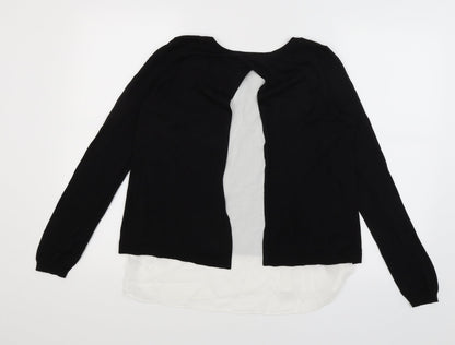 H&M Womens Black   Pullover Jumper Size S