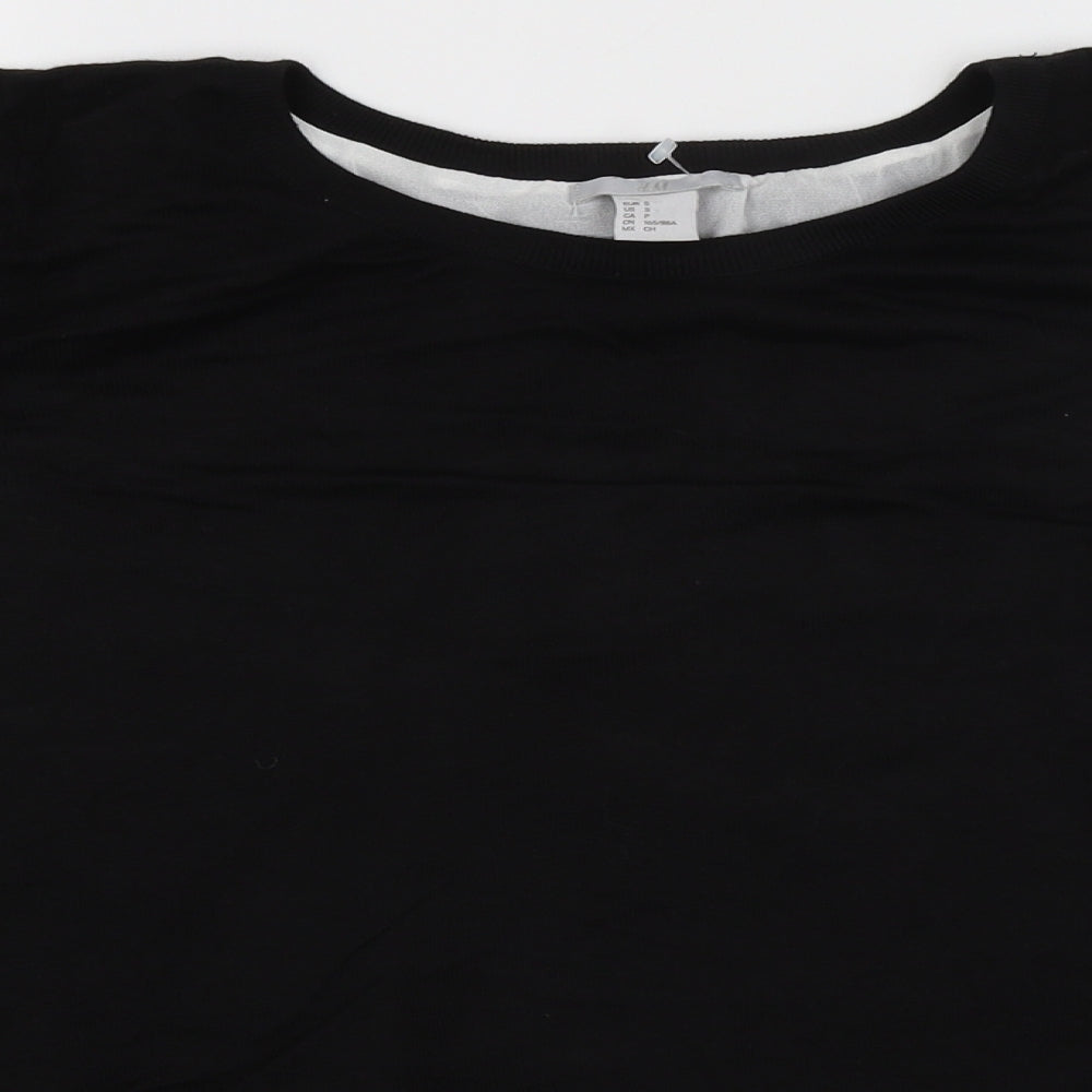 H&M Womens Black   Pullover Jumper Size S
