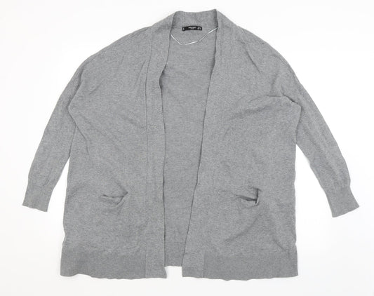 Mango Womens Grey   Wrap Jumper Size S