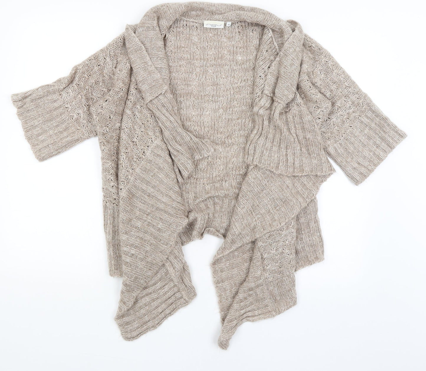 New Look Womens Brown   Wrap Jumper Size 10