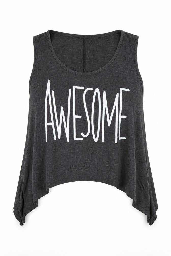 JG designs Womens Grey   Basic Tank Size M