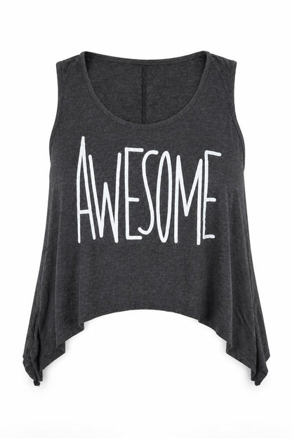 JG designs Womens Grey   Basic Tank Size M