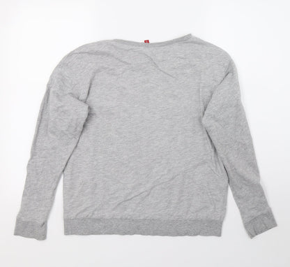 Preloved H&M Womens Grey   Pullover Jumper Size XS - Back