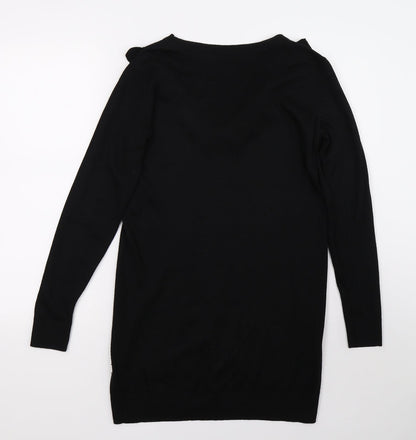Preloved Dorothy Perkins Womens Black   Pullover Jumper Size 8 - Back
